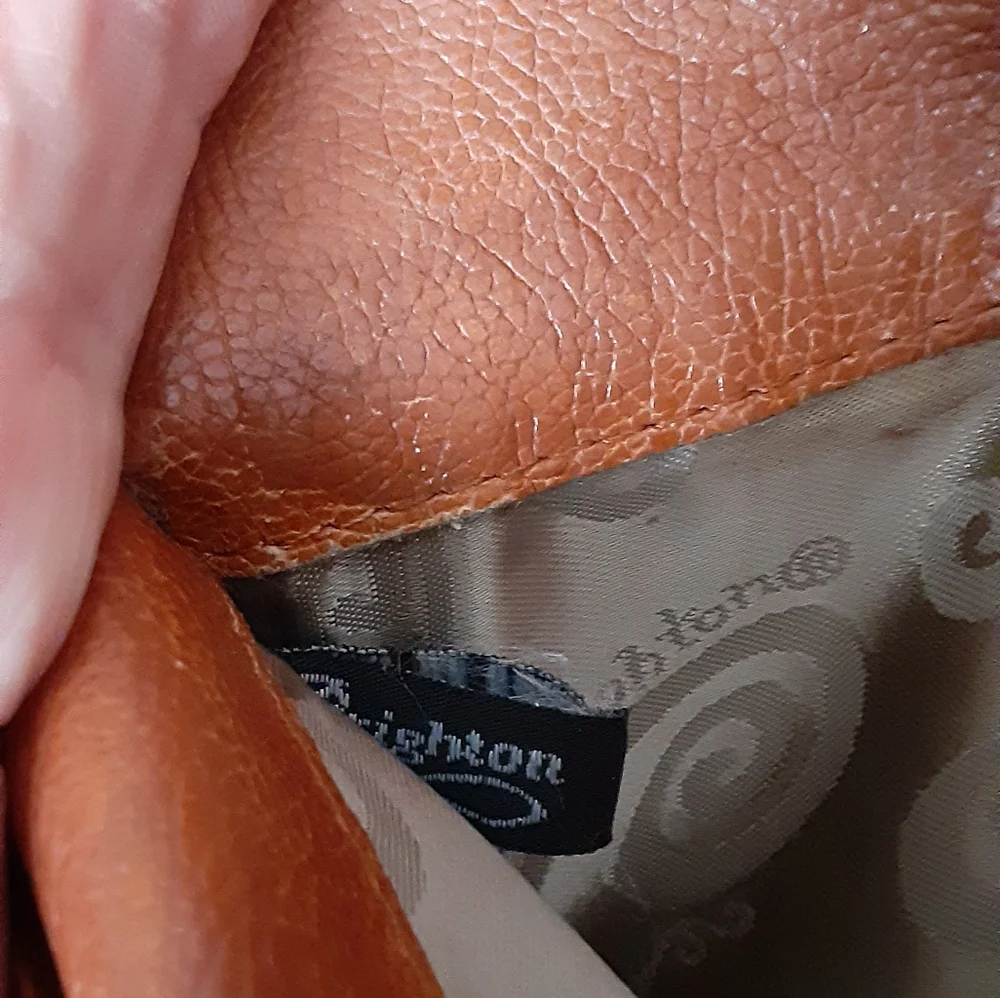 Brighton Blue and Brown leather wallet with Silver Buckle